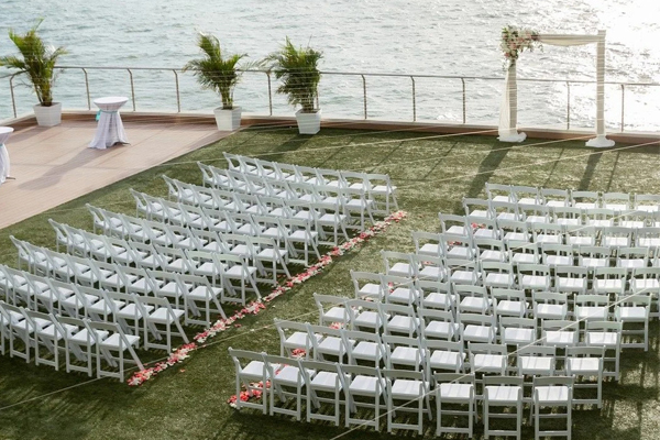 <strong>Ceremony Service: $250</strong></br>                    This includes 30 minutes of pre-ceremony music, your choice of songs to walk down the isle, a wireless microphone for the officiant, a wireless handheld for your vows (if needed), and the ceremony itself.